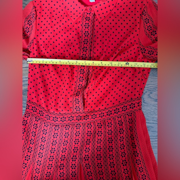 Boden Clemency Retro Shirt Dress in post box red. Long sleeve. 4R. Like new! - Picture 7 of 8